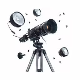 a tripod with lights in the middle of it