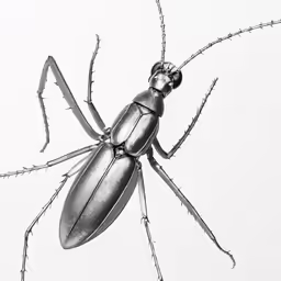 a black and white photo of a praying insect