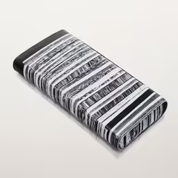 the zipper around wallet case with multi stripe pattern