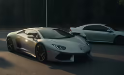 two lambpie cars are seen side by side