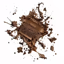 chocolate paint with milk coming out of it