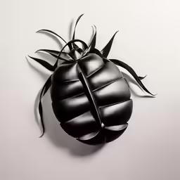 the beetle beetle ornament is mounted on a wall