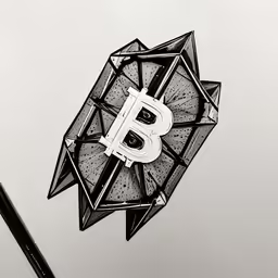 a black pen and some paper items on a desk