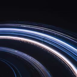 stars streaking down the center of an animated star trail