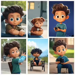 the characters in little boy are on some sort of sofa