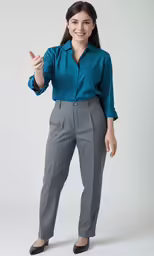 a woman standing with her arms spread