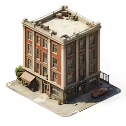 a building that is made to look like it could be a 3d model
