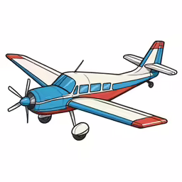 a plane with wheels on it flying