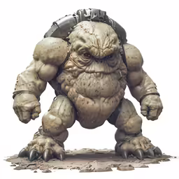 an evil looking creature standing on one leg
