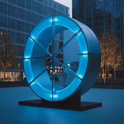 there is an object with lights in it