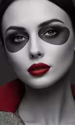the makeup looks great in this fashion photo