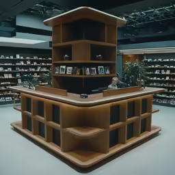 a big room with many books on the shelves