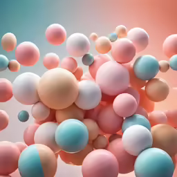 an illustration of many balloons floating in the air