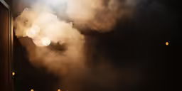 the smoke is on the door of the room