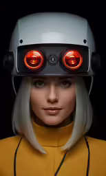 a person with a helmet made to look like an adult
