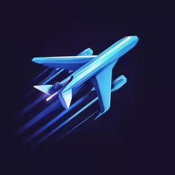 a very large air plane flying in the night sky