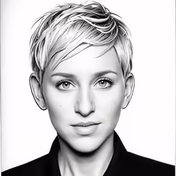 a girl with blonde hair and a black shirt