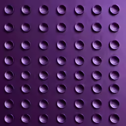 a large wall of holes with various circulars
