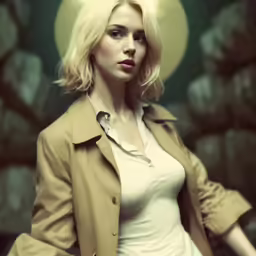 the woman is posing with a gun in her hands