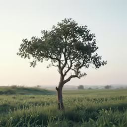 this is a tree in the middle of a field