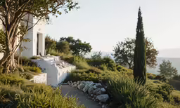 an image of a scenic pathway at a house