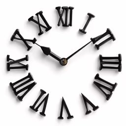 a clock with roman numerals displayed on it