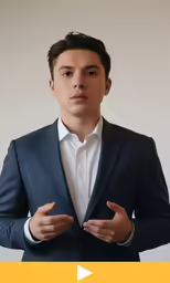 young man posing in suit and white shirt