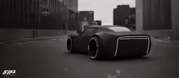 an animation character model made in the style of an electric sports car