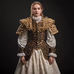 the portrait of a woman wearing a dress