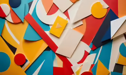 a background that is made with many colored pieces of paper