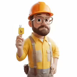 the man in safety gear is holding a phone