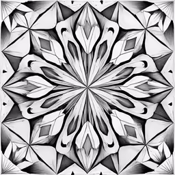 this abstract black and white pattern is very interesting