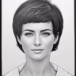 an animation of a woman wearing a necklace