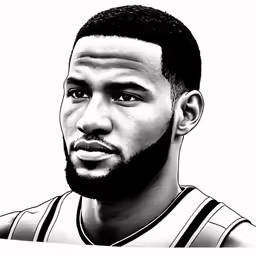 an artistic black and white portrait of a man