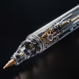 the mechanical pen is placed on a table