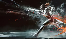 this is a digital image of a person doing ballet