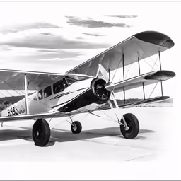 a small plane with some wheels on it