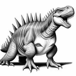 an illustration of a dinosaur that looks like it