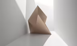 the abstract artwork is made out of papers