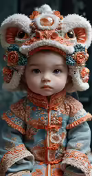the doll is wearing a nice outfit
