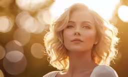 a woman in white shirt posing for camera