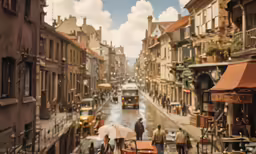 people and cars are shown on a rainy city street