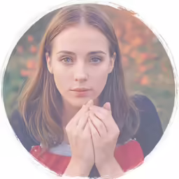 a picture of a woman looking at the camera with her hands crossed
