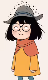 a person with glasses and a hat