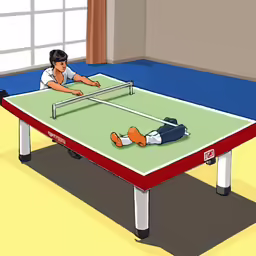 a man is playing a game of tennis