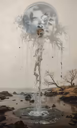 some kind of art that is hanging in the air