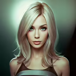 a blonde woman is posing for the camera