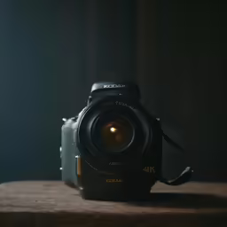 a camera that is sitting on top of a table