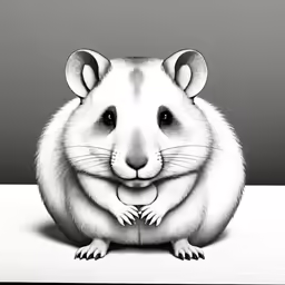 the guinea mouse is sitting on its hind legs