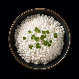small vegetables are placed in the bowl of water